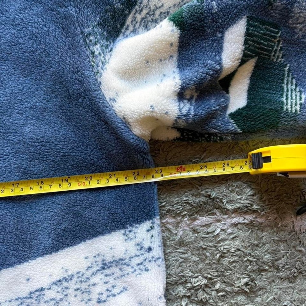Vintage‎ St. John's Bay blue cottage button up fleece, cottage core, retro - Picture 6 of 8